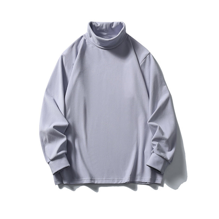 Unisex Oversize-Halbrollkragenpullover aus feinem Jersey mit Raglanärmeln und gerippten Bündchen Echo Archiv