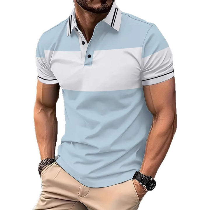 Herren Poloshirt mit modernen Streifen und hochwertiger Baumwollmischung Echoarchiv