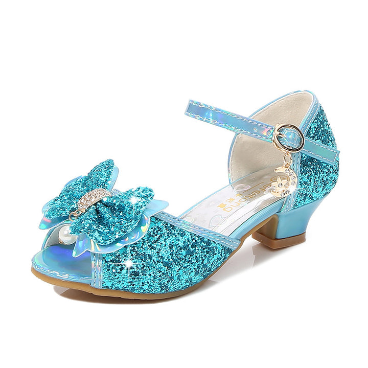 Mädchen Glitzernde Ballerinas mit Schleifenakzent Echo Archiv