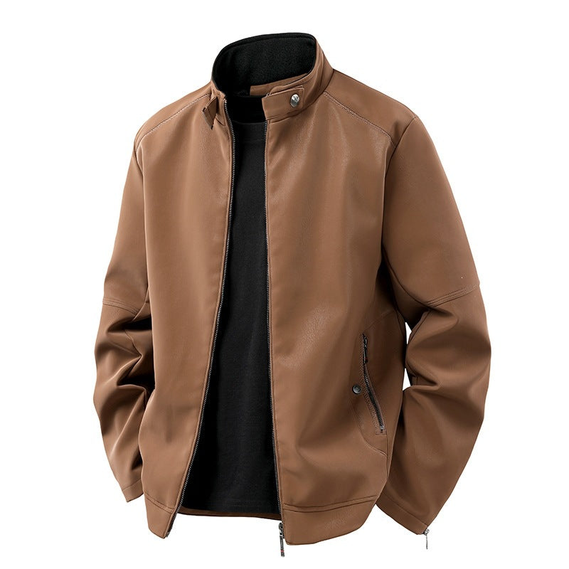 Herren Stilvolle und moderne Kunstlederjacke Echo Archiv