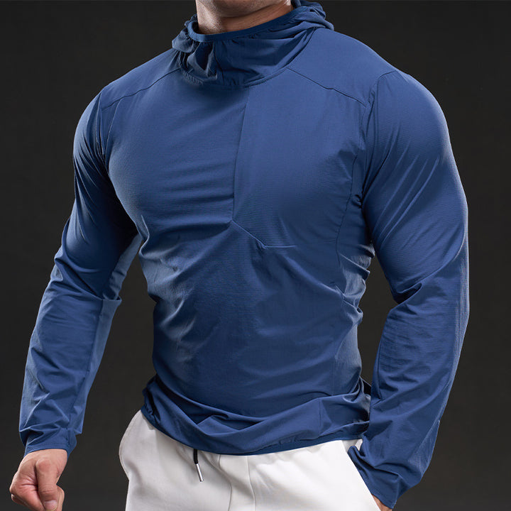 Herren Atmungsaktives Langarm-Shirt mit Kapuze Echoarchiv