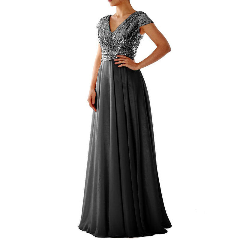 Damen Abendkleid mit funkelndem Oberteil Echoarchiv