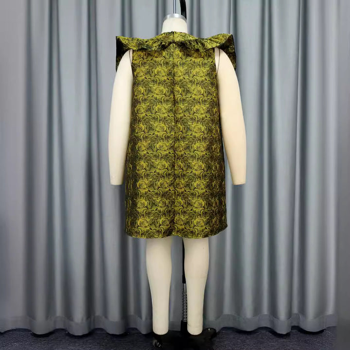 Damen Kleid mit voluminösen Rüschen und floralem Muster Echo Archiv