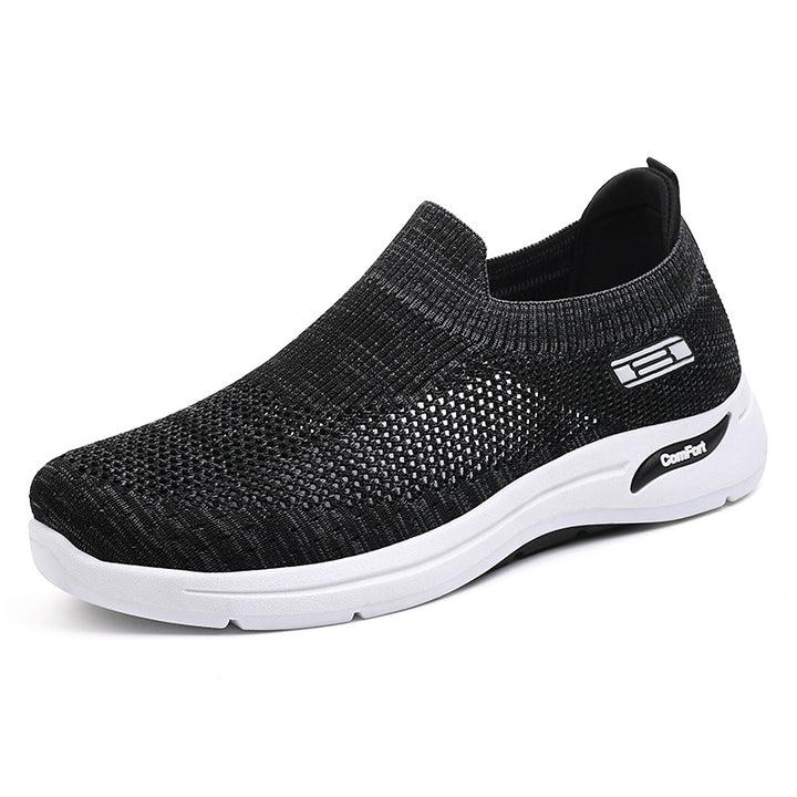 Damen nan nahtloser Strick-Slip-On Alltagswalker mit elastischem Knöchelschaft und stoßdämpfender Luftkissen-Zwischensohle Echo Archiv