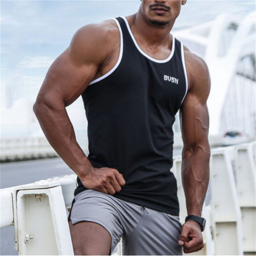 Herren Sport Tanktop mit atmungsaktiven Einsätzen und anschmiegsamem Schnitt Echoarchiv
