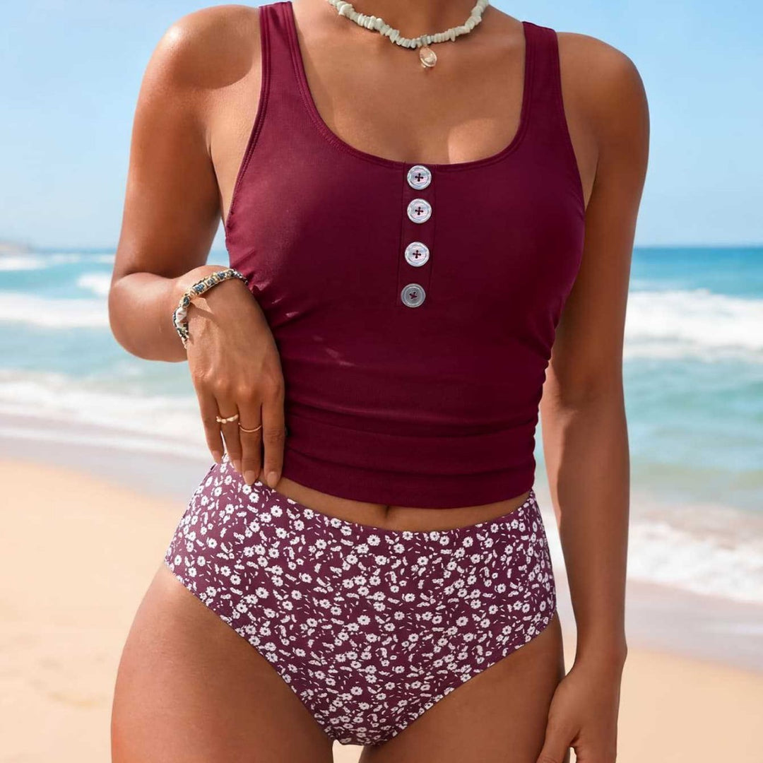 Damen Badeanzug mit floralem Design Echo Archiv