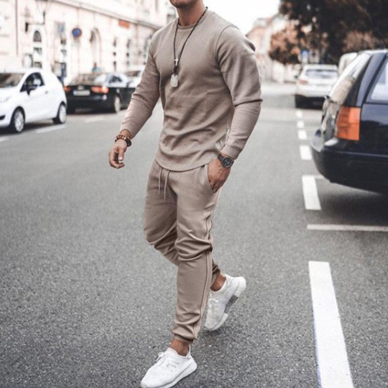 Herren Sportlicher Lounge-Anzug mit lässigem Schnitt und flexibler Bund Echoarchiv