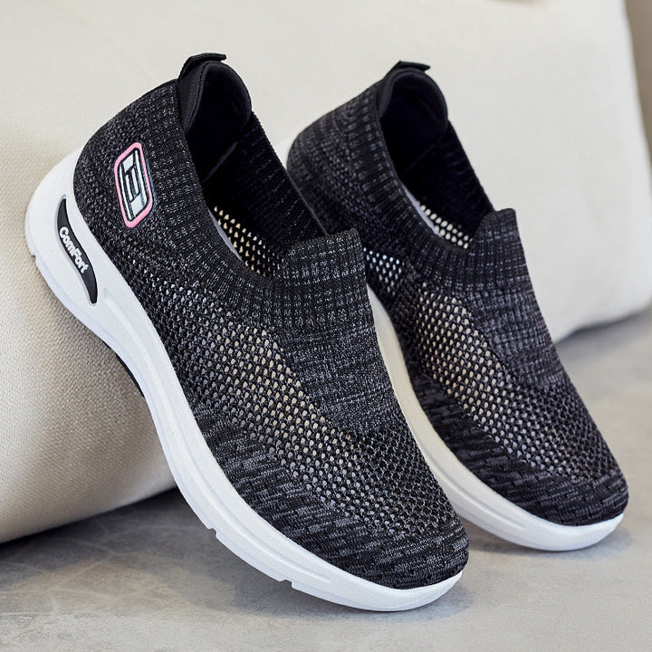 Damen Atmungsaktive Slip-On Sneakers mit weichem Stretch-Obermaterial Echo Archiv