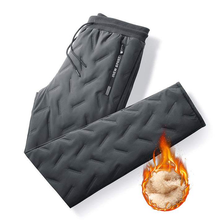 Herren Gepolsterte Thermo-Jogginghose mit Steppstruktur und Teddyfutter Echoarchiv