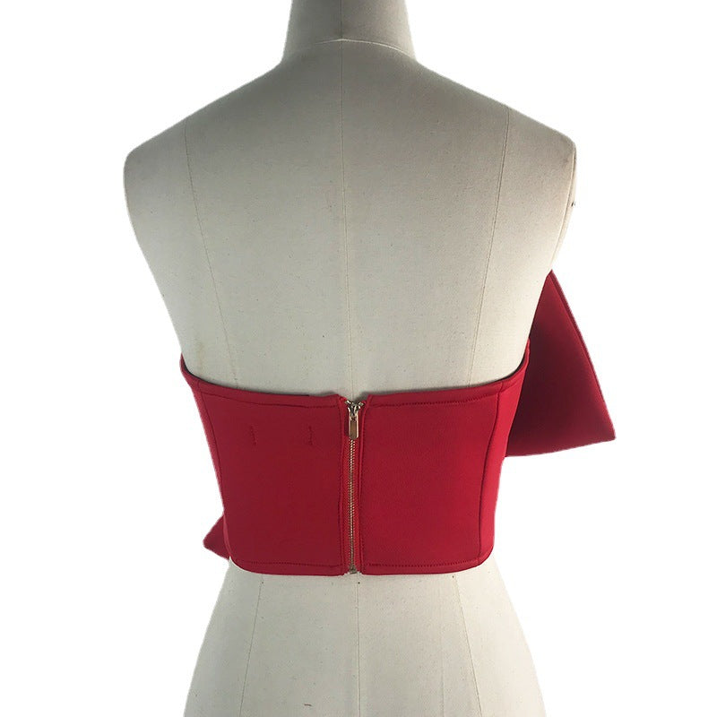 Damen Cropped Top mit dekorativem Schleifen-Design Echo Archiv