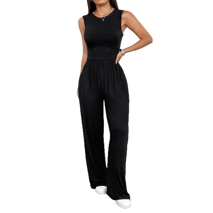 Damen Lässiger Jumpsuit mit weitem Bein und taillierter Ausarbeitung Echo Archiv