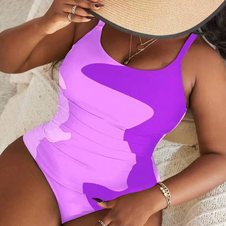 Damen Einteiler Badeanzug mit modernem Camouflage-Design Echo Archiv