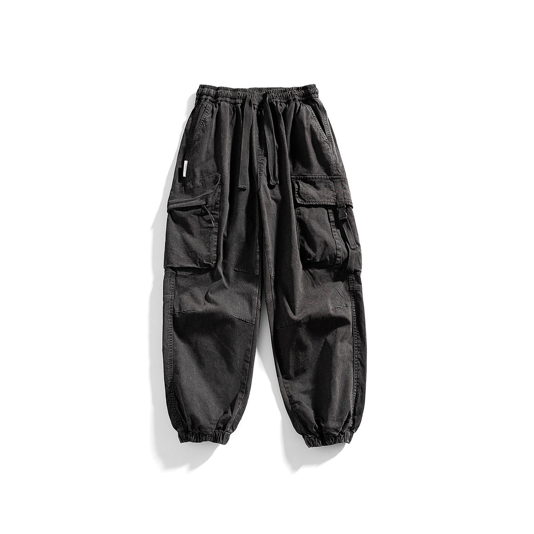 Herren Utility-Cargo-Jogger mit Gummibund, Mehrfachtaschen und Kordelzug Echo Archiv