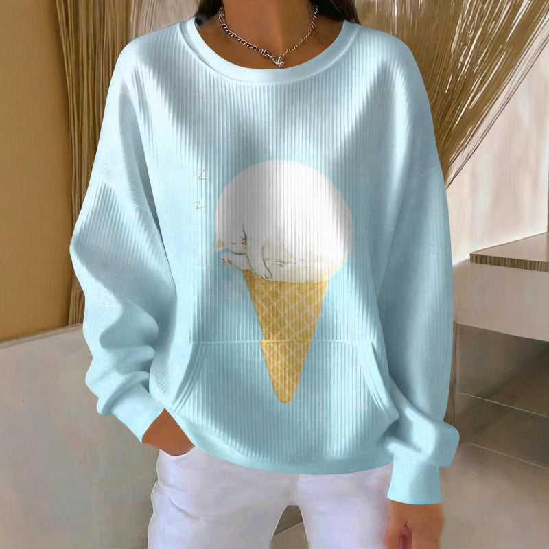 Damen Gemütlicher Pullover Echoarchiv