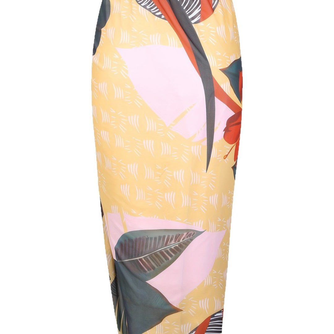 Damen Einteiliger Badeanzug mit elegantem Wickelrock Echo Archiv