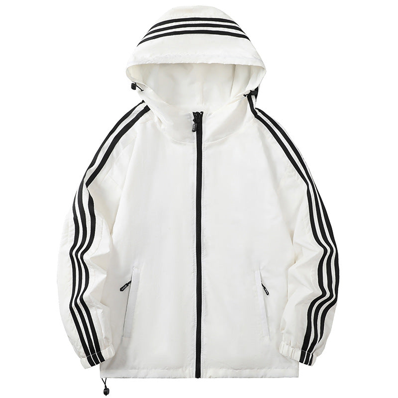Herren Sportliche Übergangsjacke mit Kapuze und reflektierenden Akzenten Echo Archiv