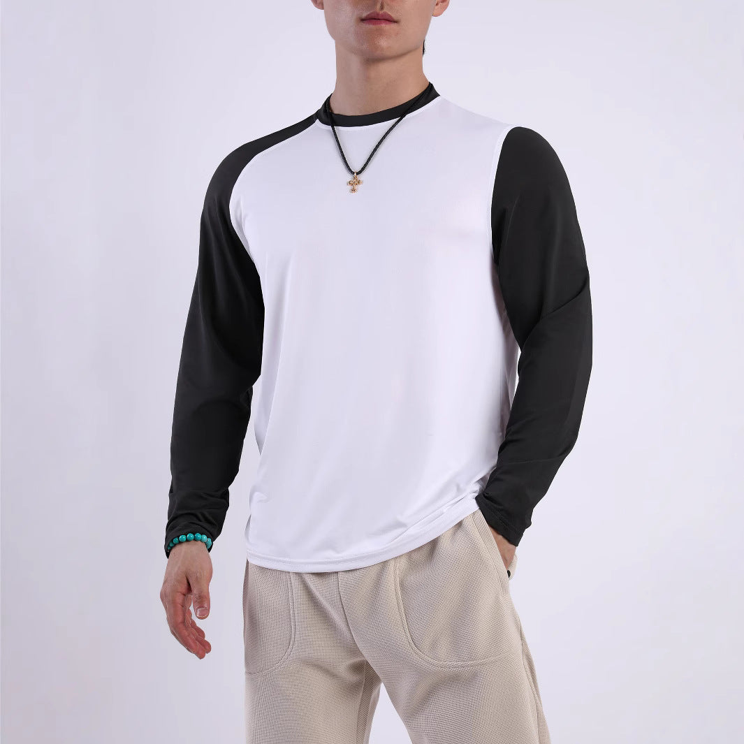 Herren Sport-Langarmshirt mit atmungsaktiven Einsätzen und feuchtigkeitsregulierendem Material Echoarchiv