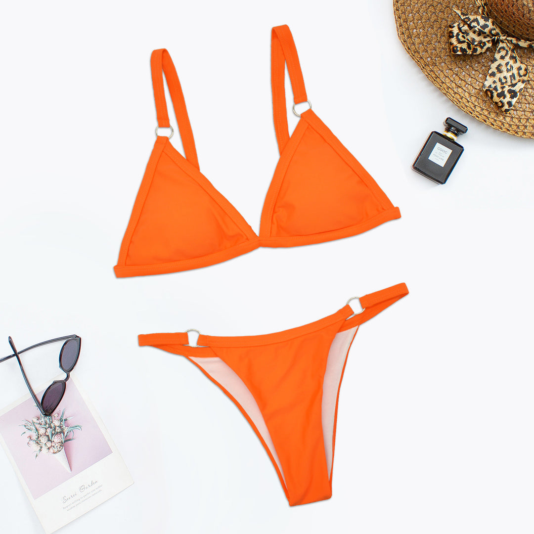 Damen Triangel-Bikini mit verstellbaren Trägern und eleganten Ringdetails Echo Archiv