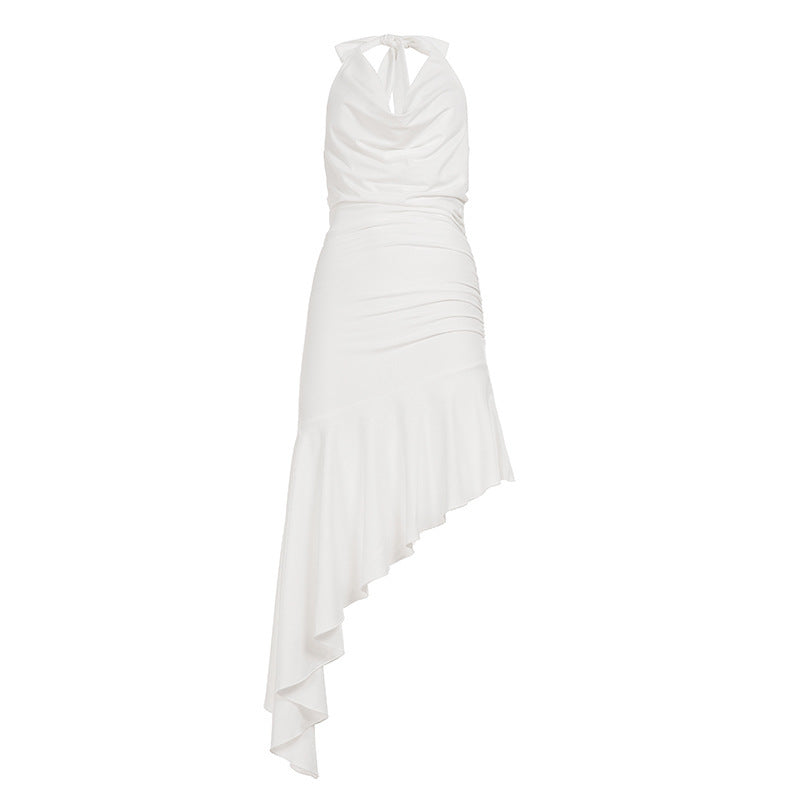 Damen Abendkleid mit asymmetrischem Schnitt und Raffung Echo Archiv