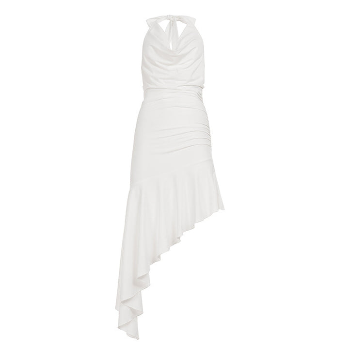 Damen Abendkleid mit asymmetrischem Schnitt und Raffung Echo Archiv