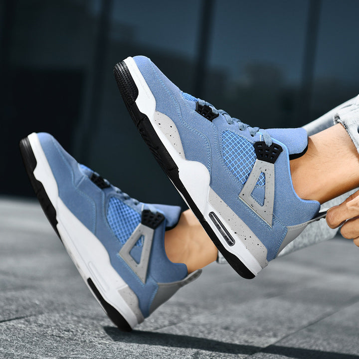 Herren retro-urbaner High-Top Sneaker mit Netzpaneel, verstärkter Fersenkappe und dämpfender Air-Unit – Norré