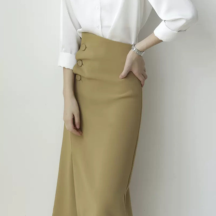 Damen Elegante Bleistiftrock mit asymmetrischem Schnitt Echoarchiv