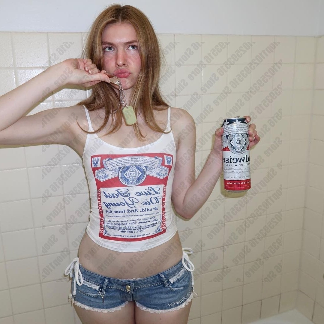 Damen ärmelloses Tanktop mit kreativem Druck Echo Archiv