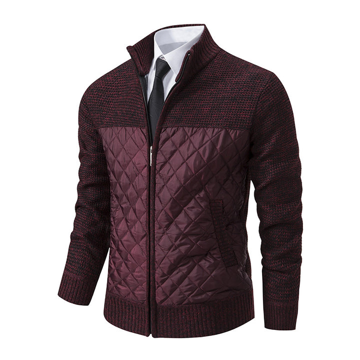 Herren gesteppte Freizeitjacke mit hochschließendem Kragen und praktischen Taschen Echoarchiv