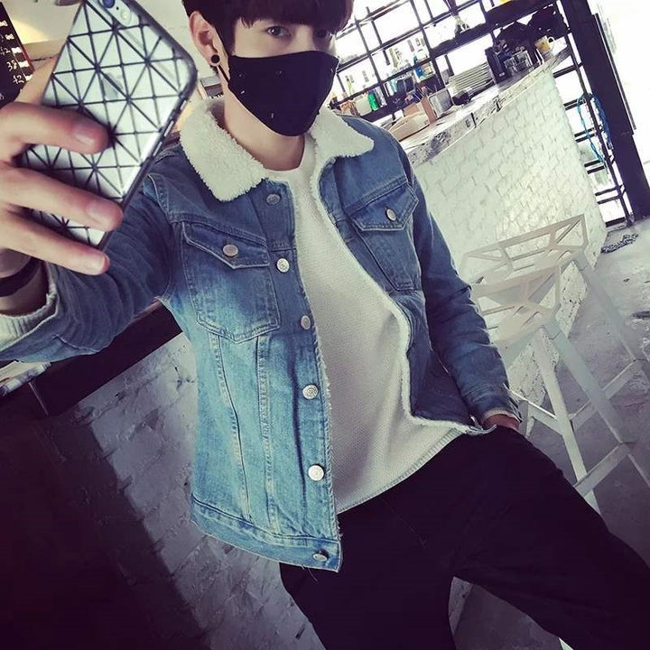 Herren Jeansjacke mit Fleece-Innenfutter Echoarchiv
