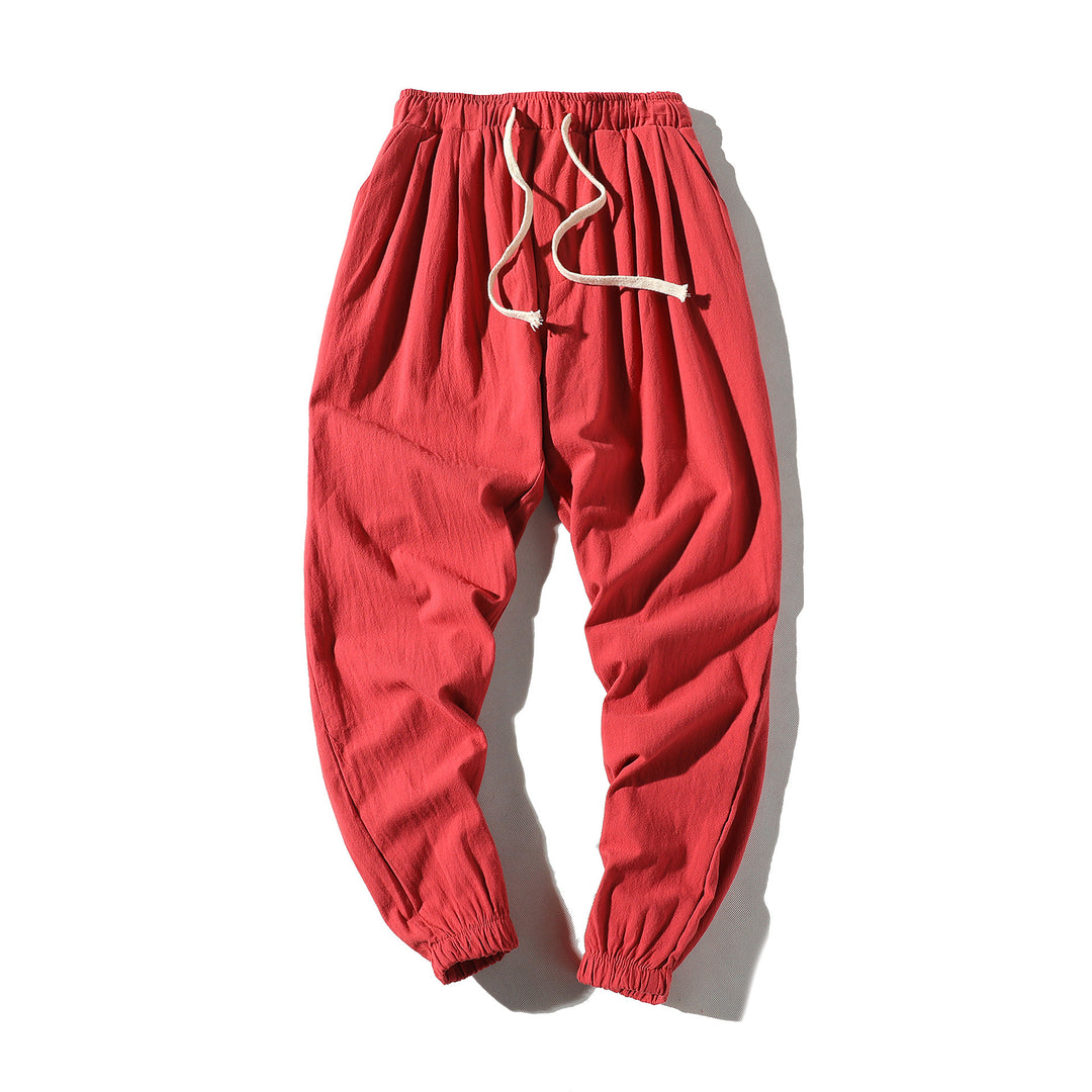 Herren nan lockere Jogginghose mit elastischem Bund, Kordelzug, Seitentaschen und elastischen Bündchen Echo Archiv