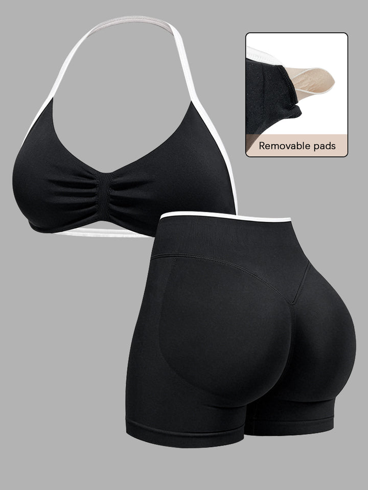 Damen Sportlicher Bikini mit gepolstertem Oberteil und hoher Taille Echo Archiv