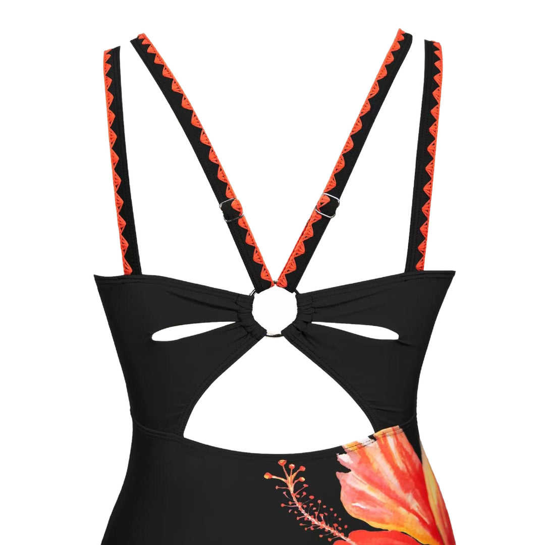 Damen Eleganter Einteiler mit floralen Akzenten Echo Archiv