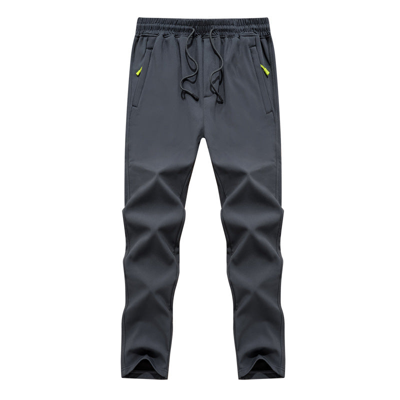 Herren Konisch zulaufende Tech-Jogginghose mit elastischem Bund, Reißverschlusstaschen und atmungsaktivem Funktionsmaterial Echoarchiv