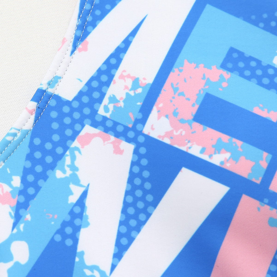 Damen Einteiliger Sportbadeanzug mit grafischem Print Echo Archiv