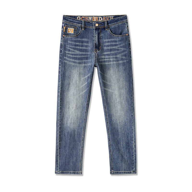 Herren Elastische Denim-Jeans Slim-Straight mit Komfortbund Echo Archiv