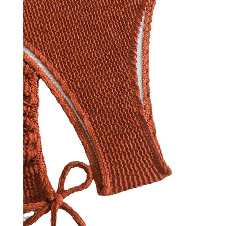 Damen Bikinis mit Raffungen und Trägershorts Echo Archiv