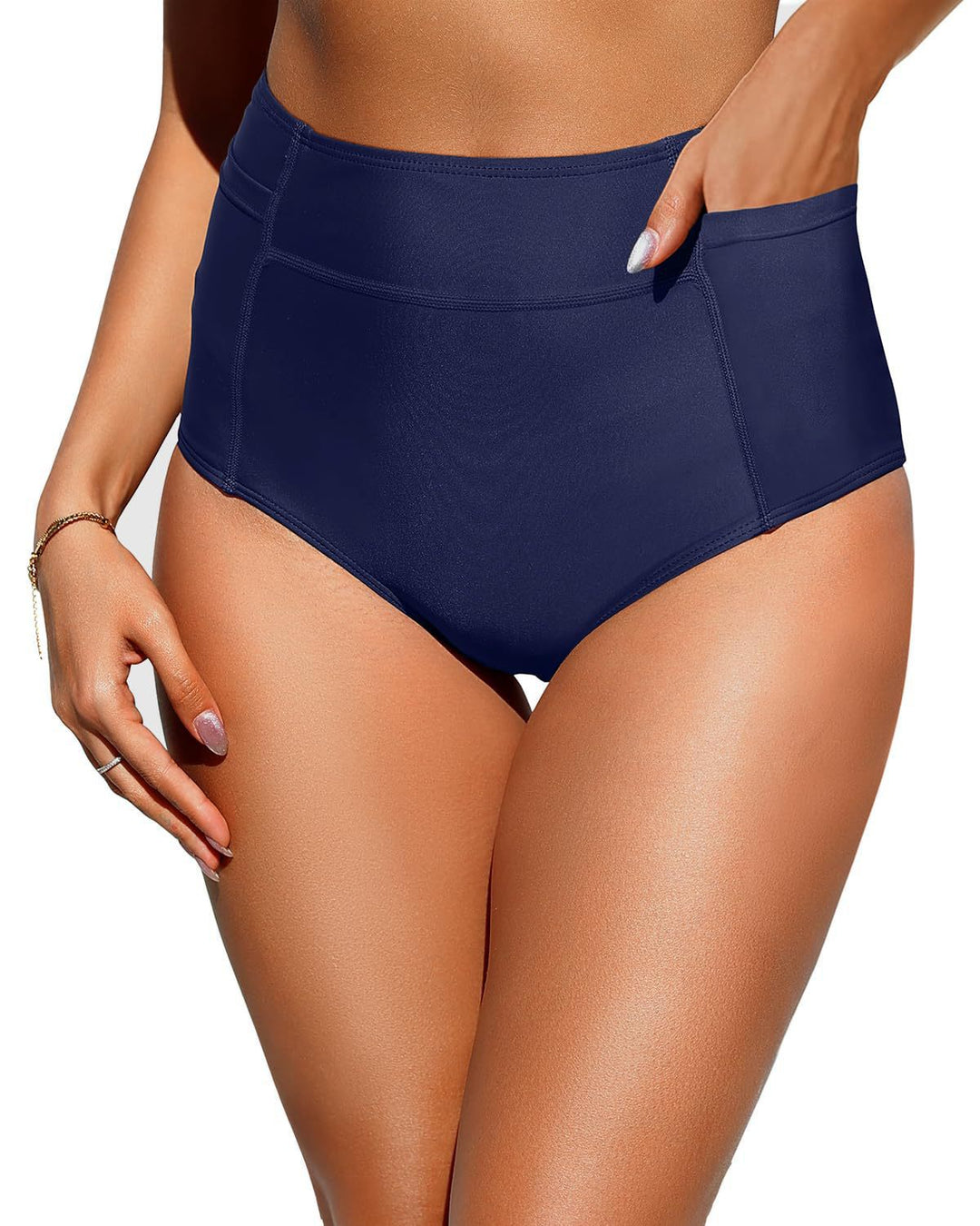 Damen Hochtaillierte Badeshorts Echo Archiv