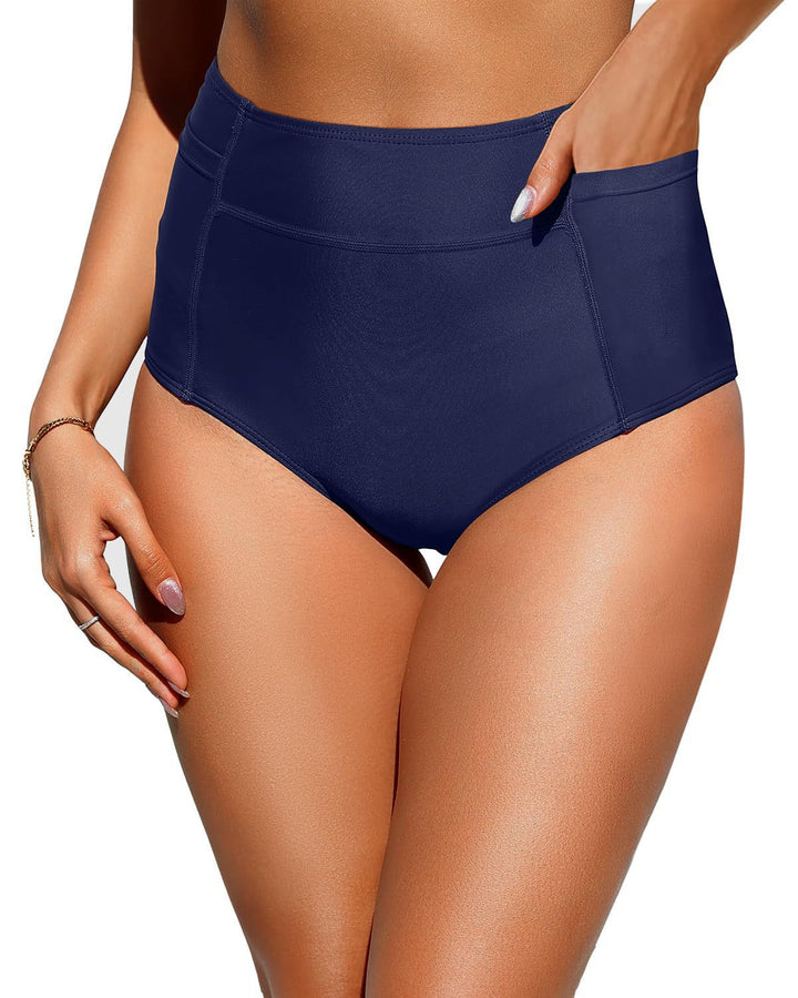 Damen Hochtaillierte Badeshorts Echo Archiv