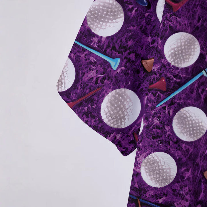 Herren Polohemd mit trendigem Golf-Motiv Echoarchiv