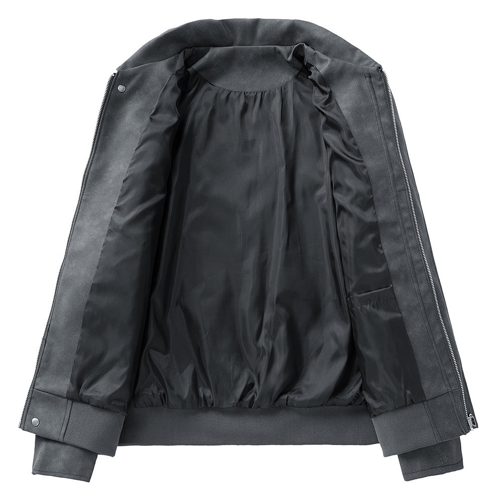 Herren Kunstlederjacke im modernen Schnitt mit vielen praktischen Taschen Echoarchiv