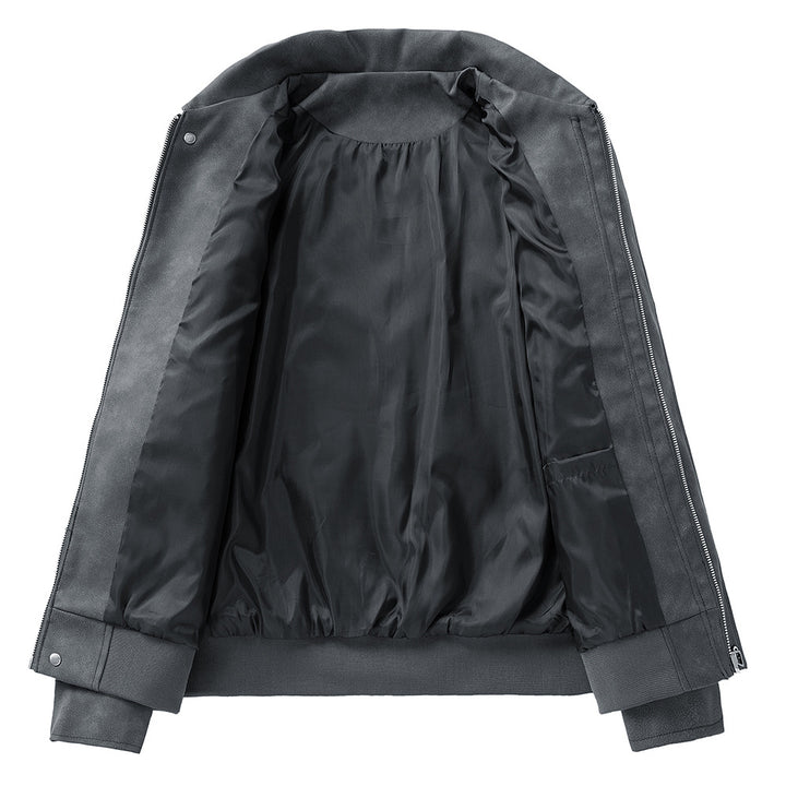 Herren Kunstlederjacke im modernen Schnitt mit vielen praktischen Taschen Echoarchiv