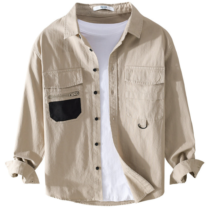 Herren Utility-Overshirt aus Baumwollmix mit Mehrfachtaschen und D-Ring Echoarchiv