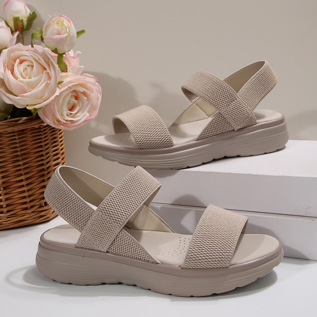 Damen Leichte Stretch‑Sandalen mit gepolstertem Komfortfußbett und dämpfender Plateau‑Sohle Echo Archiv