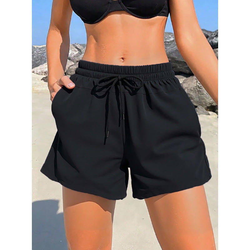 Damen Badeshorts mit verstellbarem Bund und praktischen Taschen Echo Archiv