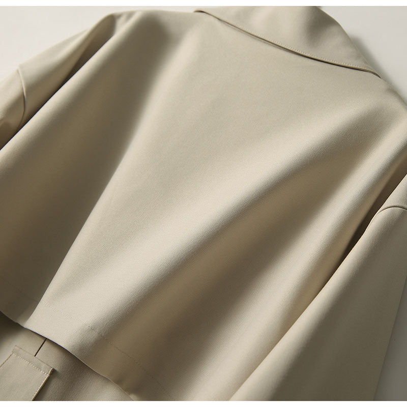 Damen Modischer Trenchcoat mit Bindegürtel Echoarchiv