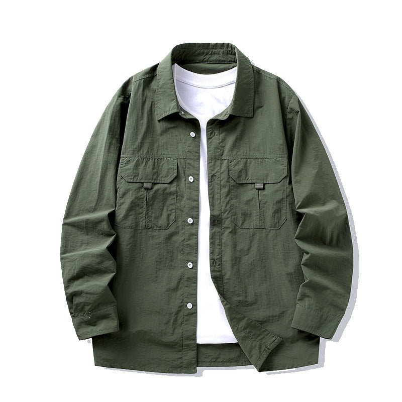 Herren Trendige und lässige Utility-Hemdjacke Echo Archiv