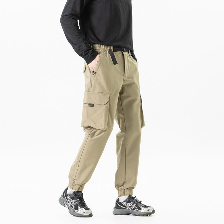 Herren Leichte Outdoor‑Cargohose im Joggerstil mit integriertem Webgurt und elastischen Knöcheln Echo Archiv