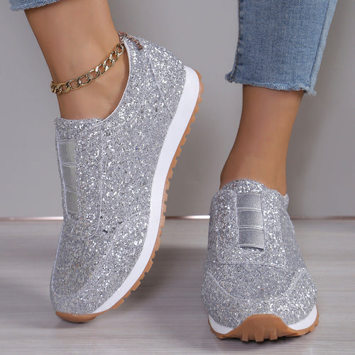 Damen Glitzernde Slip-On Sneakers mit komfortabler Sohle Echo Archiv