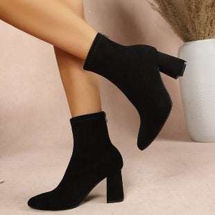 Damen Elegante Ankle Boots mit Blockabsatz Echo Archiv