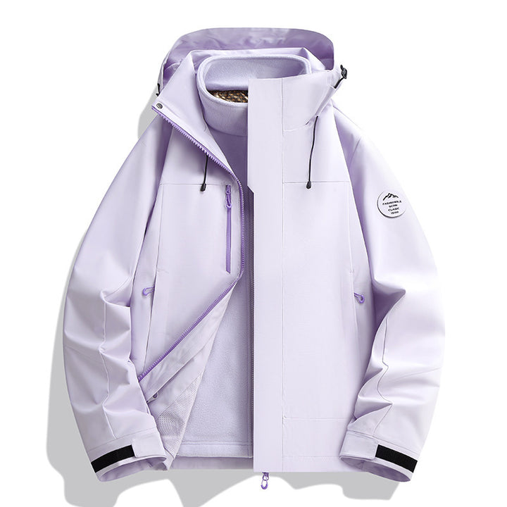 Unisex Wasserabweisende Softshelljacke mit Fleece-Innenfutter und Verstellbarer Kapuze Echo Archiv